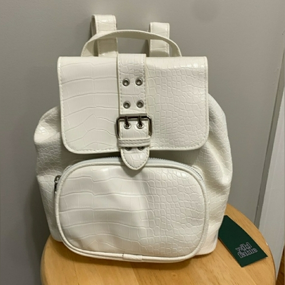 wild fable Bags Wild Fable Backpack Purse In Cream Nwt Poshmark